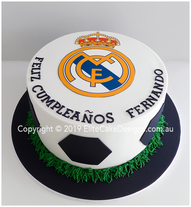 Real Madrid soccer club birthday cake in Sydney